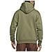 Felpa Da Uomo Con Cappuccio E Full Zip Essentials Verde Taglia S Cod Da9810-222 - Foto miniatura 2