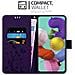 Cadorabo Custodia Compatibile Con Samsung Galaxy A51 5g In Lilla Scuro Fiore - Coperchio Protettivo In Design Floreale Con Chiusura Magnetica, Funzione Stand E Slot Per Carte - Foto miniatura 3
