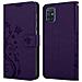 Cadorabo Custodia Compatibile Con Samsung Galaxy A51 5g In Lilla Scuro Fiore - Coperchio Protettivo In Design Floreale Con Chiusura Magnetica, Funzione Stand E Slot Per Carte - Foto miniatura 8