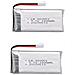 2 Pezzi Batteria Lipo Ricaricabile (3.7v, 1800mah Lipo) Per Rc Droni Quadricotteri Ky601s Syma X5 X5s X5c X5sc X5sh X5sw M18 H5p - Foto miniatura 4
