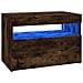 Mobile Porta TV con Luci LED Rovere Fumo 60x35x40 cm - Foto miniatura 1