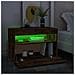 Mobile Porta TV con Luci LED Rovere Fumo 60x35x40 cm - Foto miniatura 8