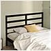 Testiera Per Letto Nera 126x4x100 Cm In Legno Massello Di Pino - Foto miniatura 1