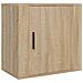 Comodini A Muro 2 Pz Rovere Sonoma 50x30x47 Cm - Foto miniatura 5
