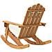 Sedia A Dondolo Adirondack Con Cuscini Legno Massello Di Acacia - Foto miniatura 2