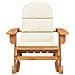 Sedia A Dondolo Adirondack Con Cuscini Legno Massello Di Acacia - Foto miniatura 4