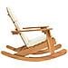 Sedia A Dondolo Adirondack Con Cuscini Legno Massello Di Acacia - Foto miniatura 6