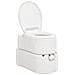 Toilette Integrata Da Campeggio Bianca 24+17 L Hdpe E Smalto - Foto miniatura 3
