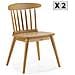 Pack 2 Sedie Ben In Legno Color Rovere - Foto miniatura 1