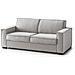 Divano Letto Achiropita, Divano A 2 Posti Large, 100% Made In Italy, Sofà Soggiorno Con Apertura Girevole, In Tessuto Imbottito, Con Braccioli Slim, Cm 180x95h90, Grigio - Foto miniatura 3