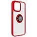Cover Per Iphone 15 Pro Max Anello Metallico Supporto Serie Ringrip Bordo Rosso - Foto miniatura 2