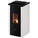Stufa Pellet Vera 7 Kw. Bianca Pegaso - 7 Kw - Foto miniatura 1