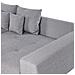 Divano 4 Posti Torpo Tessuto Grigio - Foto miniatura 7