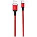 Nb143 Tpe Durevole Universale Da Usb A Usb-c (tipo C) Dati E Cavo Caricabatterie Veloce 2.4a 1m Rosso - Foto miniatura 1