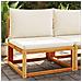 Divano Da Giardino Senza Braccioli Con Cuscini Massello Acacia - Foto miniatura 1
