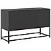 Mobile Tv Nero 100,5x39x60,5 Cm In Acciaio - Foto miniatura 5