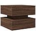 Tavolino Da Salotto Con Luci Led Rovere Marrone 50x50x40 Cm - Foto miniatura 3