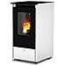 MENSA stufa Libera installazione Pellet Bianco - Foto miniatura 1