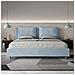 Letto Contenitore Imbottito 200x210 Microfibra Azzurro Antea - Foto miniatura 3