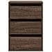 Cassettiera Angolo Rovere Marrone 40x41x58cm Legno Multistrato - Foto miniatura 8