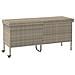 Contenitore da Giardino con Ruote Grigio Chiaro Polyrattan - Foto miniatura 1