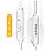 Cuffie Cablate Jack 3,5 Mm Con Tasto Comando Integrato, Bianco - Foto miniatura 3