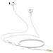 Cuffie Cablate Jack 3,5 Mm Con Tasto Comando Integrato, Bianco - Foto miniatura 4