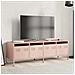 Mobile Tv Rosa 135x39x43,5 Cm In Acciaio Laminato A Freddo - Foto miniatura 3