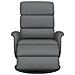 Poltrona Reclinabile Con Poggiapiedi Grigia In Similpelle - Foto miniatura 3