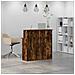 Banco Reception Rovere Fumo 100x50x103,5cm in Legno Multistrato - Foto miniatura 3
