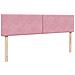 Struttura Letto Pouf con Materassi Rosa 180x200 cm Velluto - Foto miniatura 9