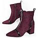 Stivale Con Tacco Cella Bordeaux Bordeaux Materiale Sintetico E Tessile - Foto miniatura 1