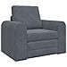 Divano Letto 2-in-1 Grigio Scuro 98x71x83 cm in Poliestere - Foto miniatura 1