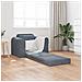 Divano Letto 2-in-1 Grigio Scuro 98x71x83 cm in Poliestere - Foto miniatura 3