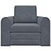Divano Letto 2-in-1 Grigio Scuro 98x71x83 cm in Poliestere - Foto miniatura 5