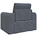 Divano Letto 2-in-1 Grigio Scuro 98x71x83 cm in Poliestere - Foto miniatura 7