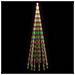 Albero Di Natale Pennone Colorato 732 Led 500 Cm - Foto miniatura 3
