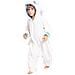 Pigiama Per Bambini Kigurumi Onesie Costume Drago Sdentato Bianco 105-115 - Foto miniatura 6
