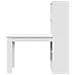 Scrivania Bianco 122 x 67 x 145 cm Legno multistrato - Foto miniatura 4