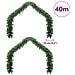 Ghirlanda natalizia 2 pcs Verde 40 m PVC - Foto miniatura 6