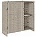 Armadio con porta Grigio chiaro 100 x 36 x 102 cm Rattan - Foto miniatura 1