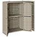 Armadio con porta Grigio chiaro 100 x 36 x 102 cm Rattan - Foto miniatura 4