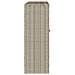 Armadio con porta Grigio chiaro 100 x 36 x 102 cm Rattan - Foto miniatura 6