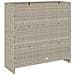 Armadio con porta Grigio chiaro 100 x 36 x 102 cm Rattan - Foto miniatura 7