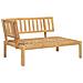 Set Divano Pallet Giardino 5pz con Cuscini Massello Acacia - Foto miniatura 4
