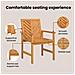 Set da Pranzo per Giardino 7 pcs Marrone 150 x 90 x 74 cm - Foto miniatura 4