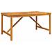 Set da Pranzo per Giardino 7 pcs Marrone 150 x 90 x 74 cm - Foto miniatura 7