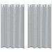 Tende con tende 2 pcs Grigio scuro Poliestere - Foto miniatura 1