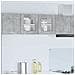 Armadio pensile Riga 2 pcs Grigio cemento 40 x 31 x 40 cm - Foto miniatura 2