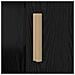 Scrivania Rovere Nero 140 x 50 x 75 cm Legno multistrato - Foto miniatura 9